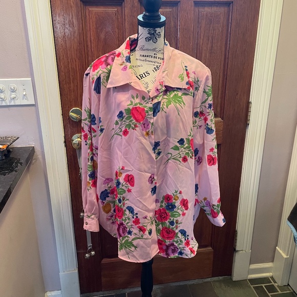 Jordan Woman Button-Down Blouse with Cami Camisole - Size 24 - Picture 3 of 7